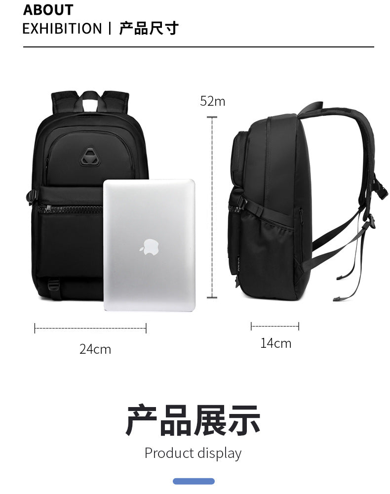 ozuko New Student School Bag Casual Men's Computer Bag15.61-inch Women's Multi-Functional Backpack backpack