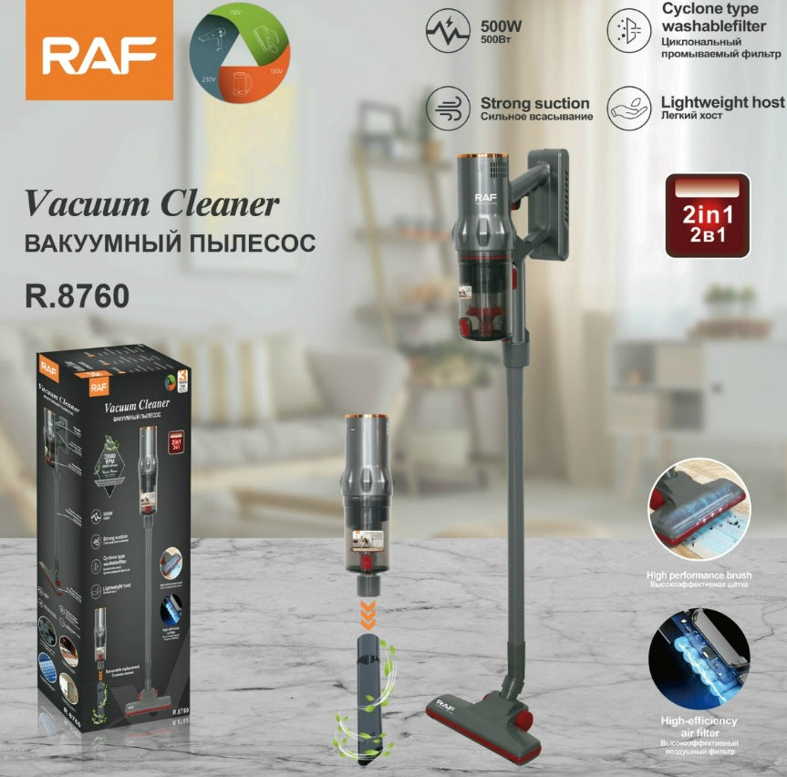 RAF EU Standard Corded Vacuum Cleaner for Home Use, Handheld High Power Portable Vacuum with Integrated Large Suction R8760