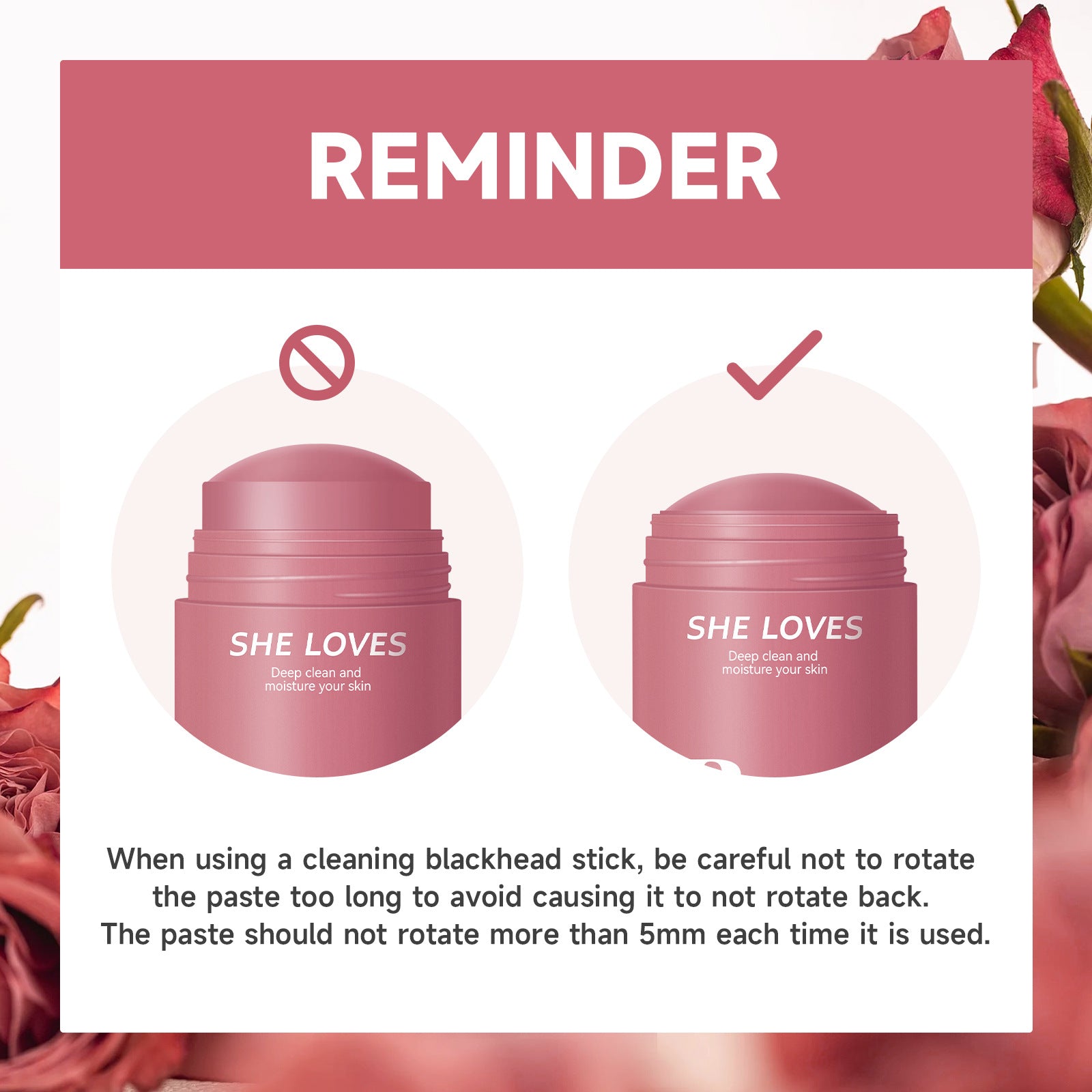 Exclusive Supply Rose Makeup Remover Balm Dissolving Makeup Eye Lip Face 3-in-1 Gentle Non-Irritating Makeup Remover Oil Lotion