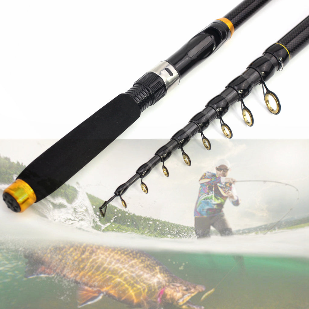 Portable Ultra-Short Small Sea Rod Carbon Fiber Telescopic Lure Rod Mini Long Cast Snakehead Carp Rod FBA