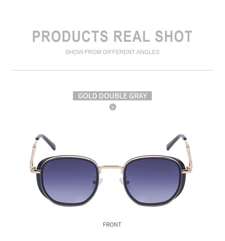 Vintage Steampunk Sunglasses for Men Small Square Frame Sunglasses Trendy Sunglasses Wholesale Driving Glasses shades