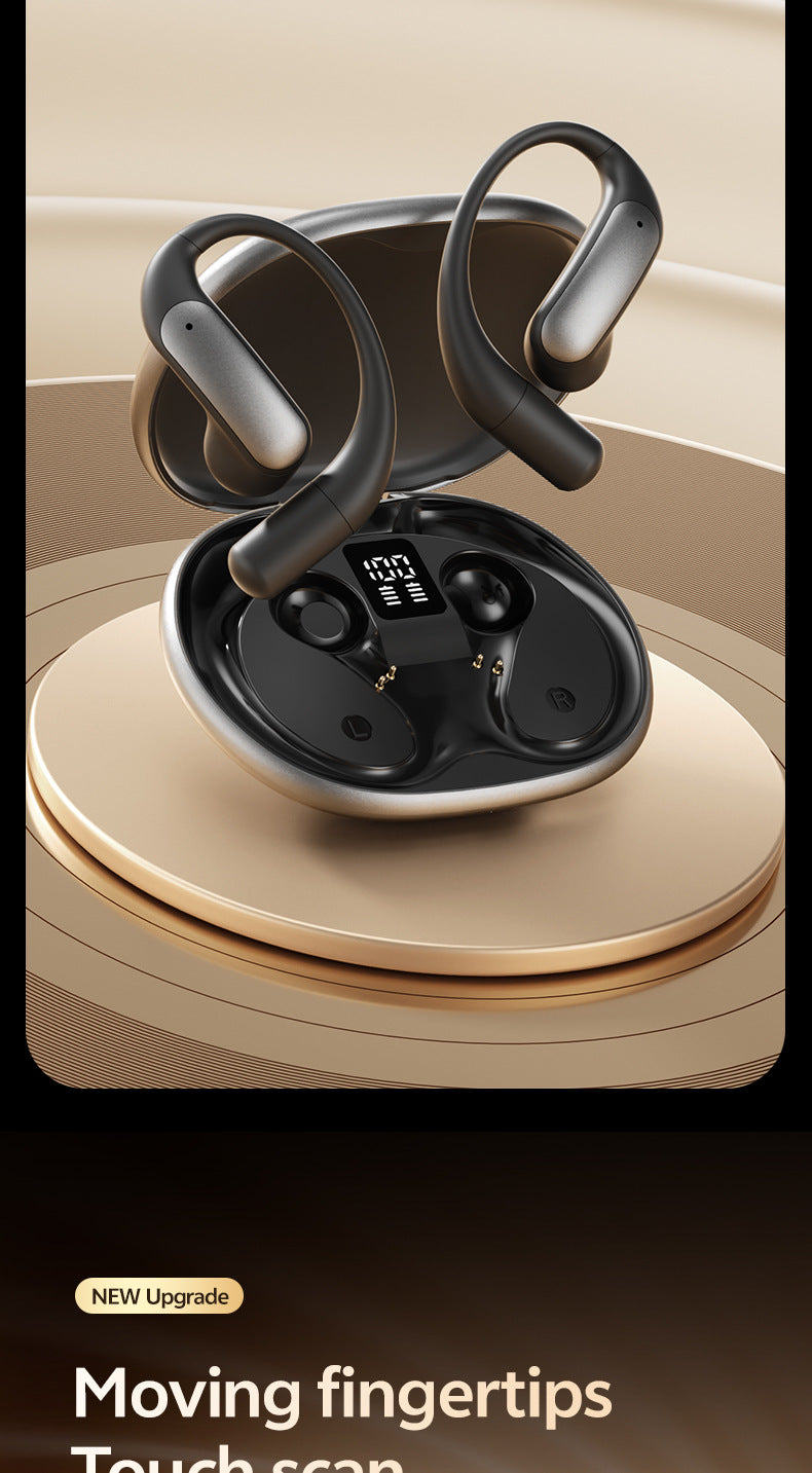2025Popular M129Ear-mounted Digital Display Bluetooth Earphones Private Model High Appearance Wireless Bluetooth Earphones