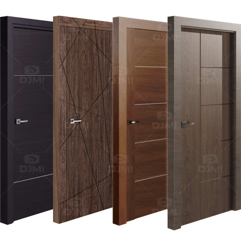 2024 European Standard Solid Wooden Door for Interior Door Home With Painting Surface Treatment