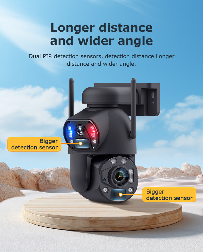 6MP High Definition Bullet Camera36Optical zoom outdoor full color night vision4G Wireless Solar Camera