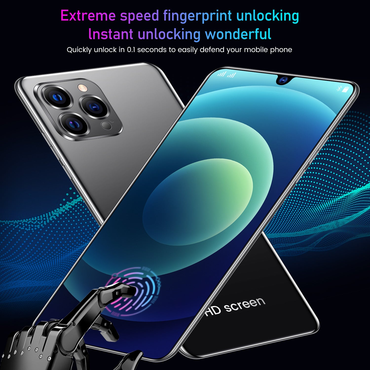 Exclusive Supply Ai12 pro Smartphone6.5Large Screen Android Phone Black Technology Hot-Selling Wholesale