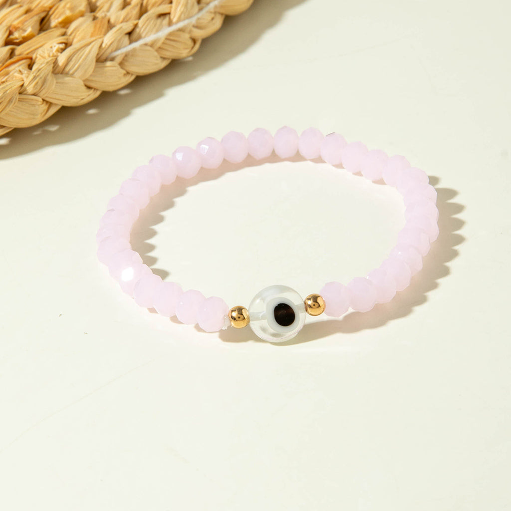 European and American Style Bracelet Colorful Devil's Eye Beaded Bracelet Simple Glass Eye Bracelet Wholesale