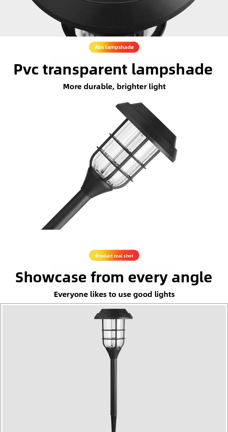 Solar Lamp LED Outdoor Lawn Light Ground Plug Villa Courtyard Light Landscape Light Waterproof Garden Light