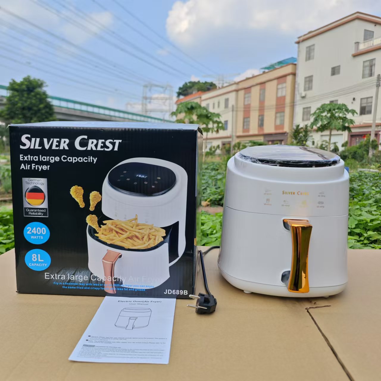 8LAir fryer Multifunctional Smart Touch Screen Oven Large Capacity Air Fryer Electric Fryer French Fries Machine