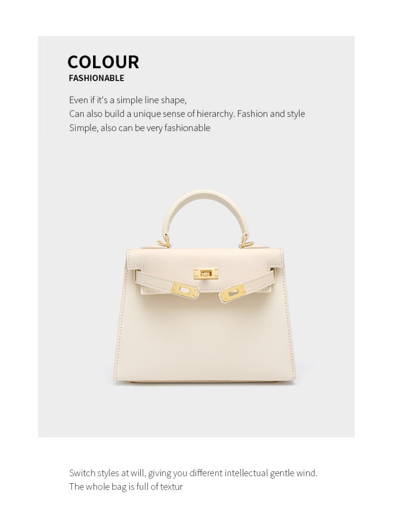 European and American Light Luxury Kelly Bag for Women, Niche Versatile Shoulder Fashion Women's Bag, Trendy Large Capacity Handbag and Crossbody Bag for Women