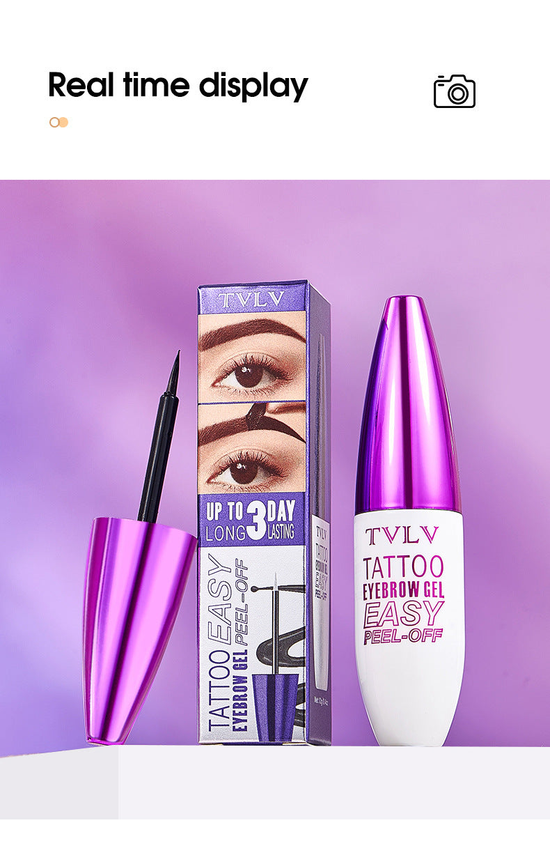 AliExpress Peel-off Eyebrow Cream Film-forming Peel-off Type Long-lasting Waterproof Sweat-proof Eyebrow Cream Packaging Makeup