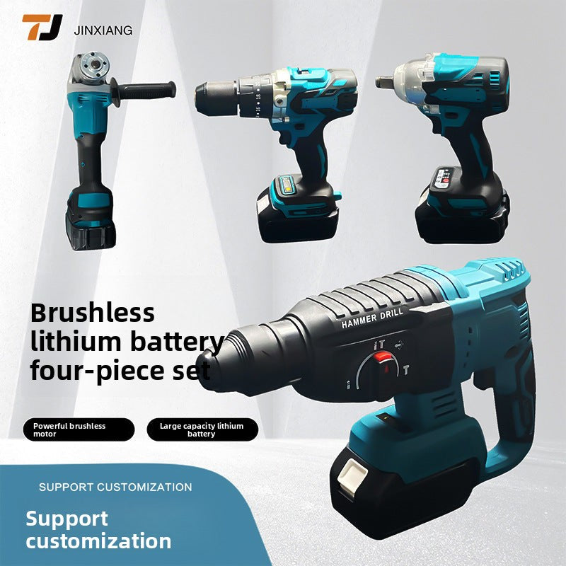 MT Power Tool Set Wholesale Lithium Battery4Set of multifunctional lithium electric tools for home decoration and factory use