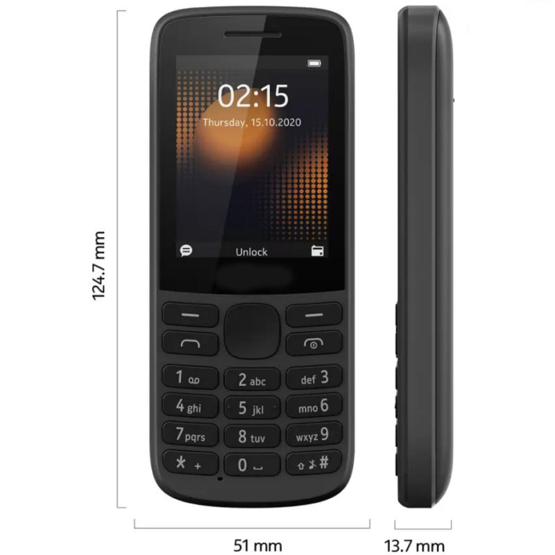 2020Mobile Phone215Elderly-friendly Phone Straight Blade Machine4G Universal Compatible Student Backup Feature Phone with Straight Keypad