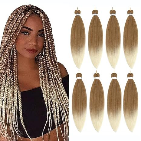EZ Braided Synthetic Crochet Hair Export Cross-Border Factory In Stock Big Braids European and American Long Straight Hair