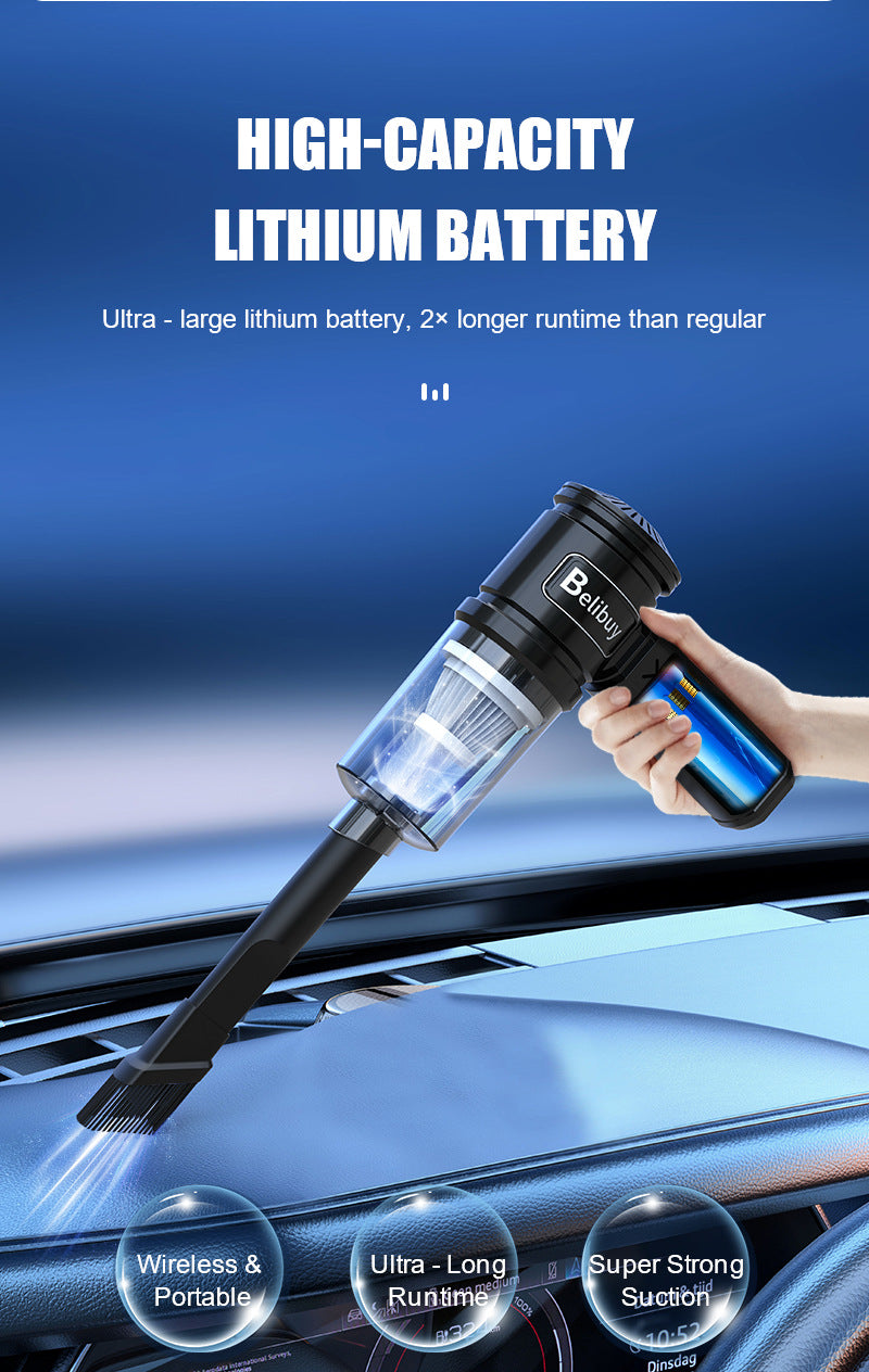New Wireless Car Vacuum Cleaner Portable Multi-Functional Vacuum Machine High Suction Handheld Small Household