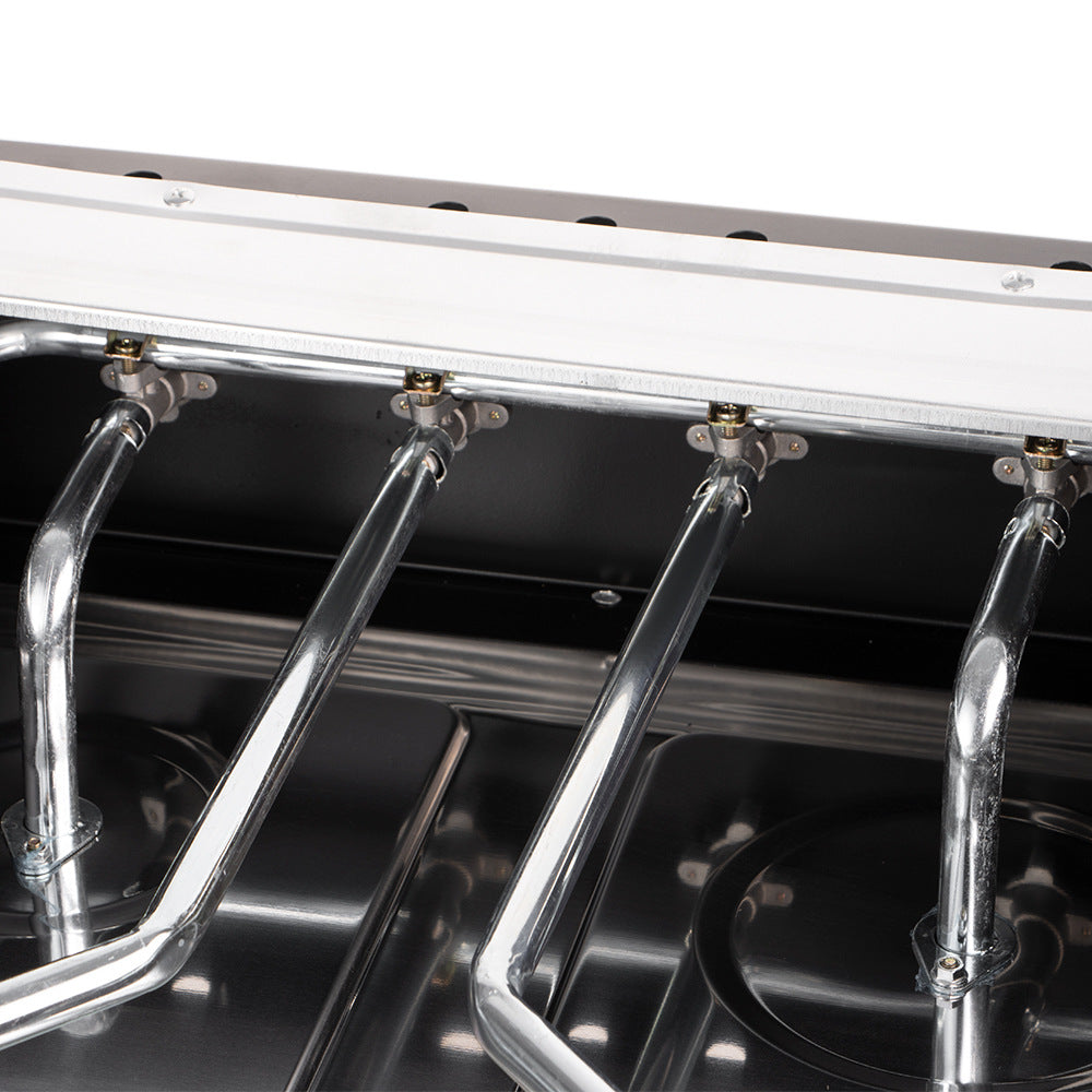 RAF European Standard Full Cover Low Energy Liquefied Gas Tabletop Flameout Protection Glass Rotating Fire Gas Four Burner Panel