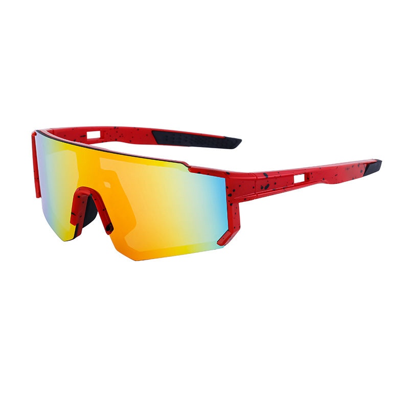 Outdoor Cycling Windproof Sunglasses for Men and Women, European and American Style One-piece Mountaineering Polarized Sunglasses Wholesale sunglasses