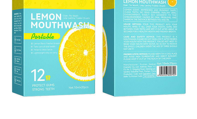 Mouthwash Box Set SADOER Disposable Portable Oral Cleaning Care  Foreign Trade Wholesale