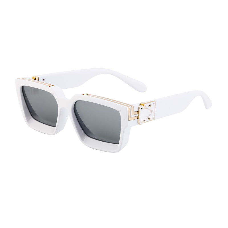 0k Billionaire Style Sunglasses Men Fashion Internet Celebrity Sunglasses Women High-end Glasses Square Frame Sunglasses