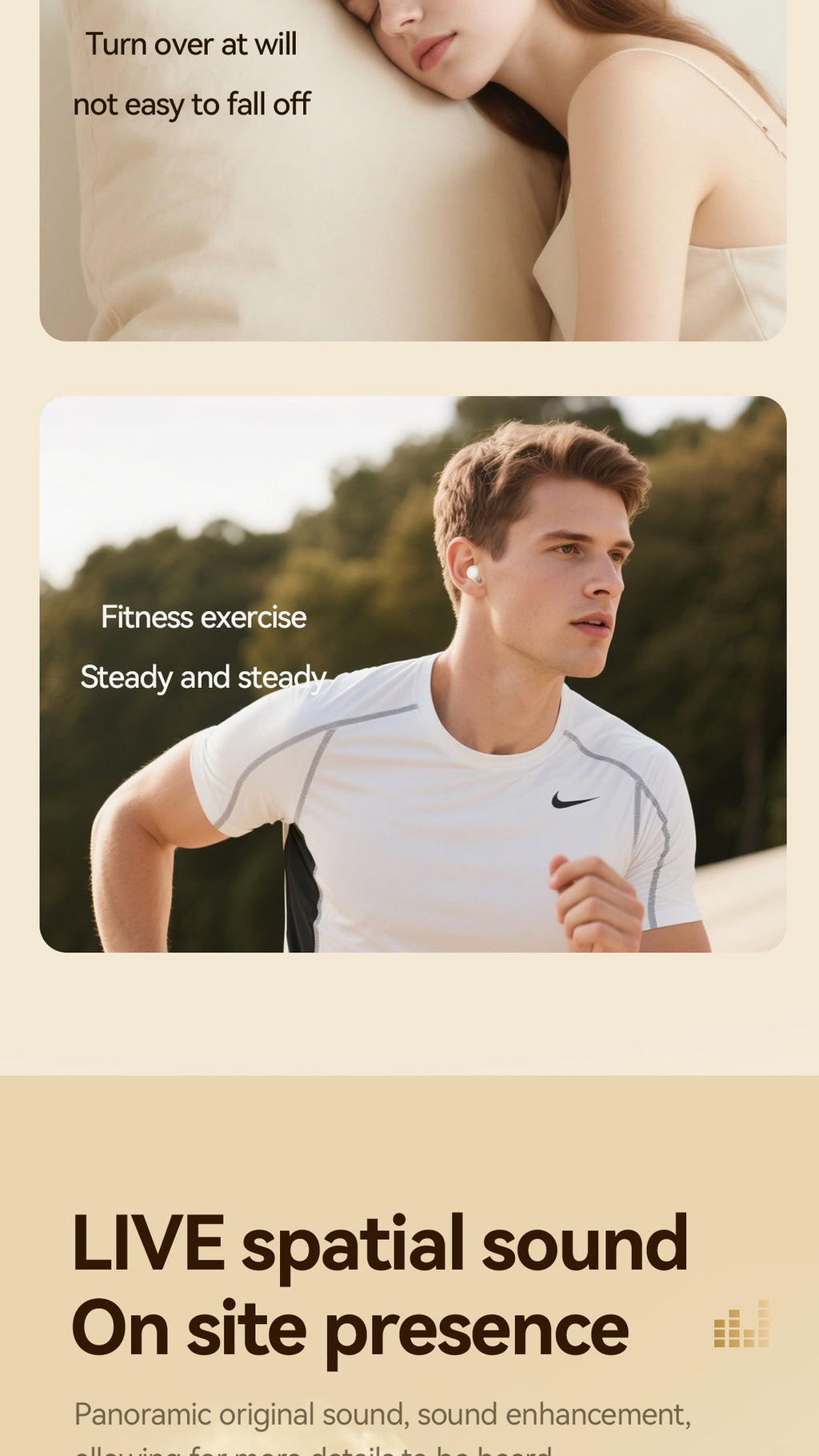 New M1262-in-1 Wireless Sleep Mini Long Battery Life Ultra-High Sound Quality Wireless Bluetooth Earbuds