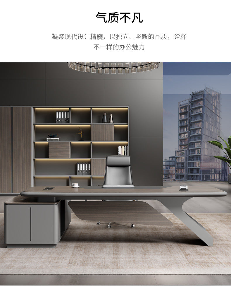 Painted Office Desk Executive Desk President Leader Chairman Boss Desk Office Manager Desk Office Desk and Chair Set