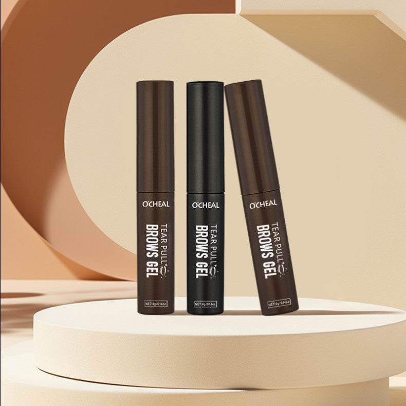 Ouqianya Peel-off Eyebrow Dye Cream Waterproof Sweatproof Long-lasting 3D One-line Eyebrow Packaging