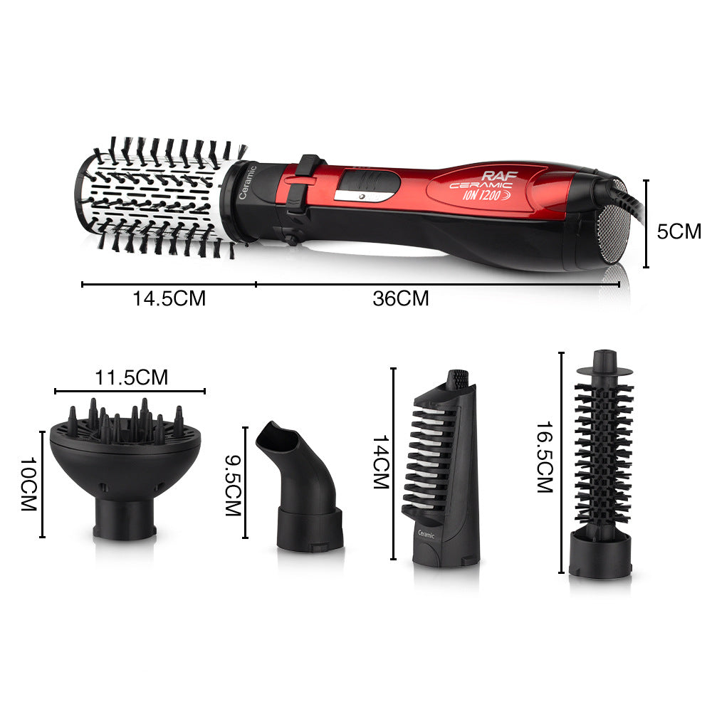 Multifunctional Curling Hair Dryer Comb Pear Flower Head High Power Household Hairdressing Styling Tool Set5