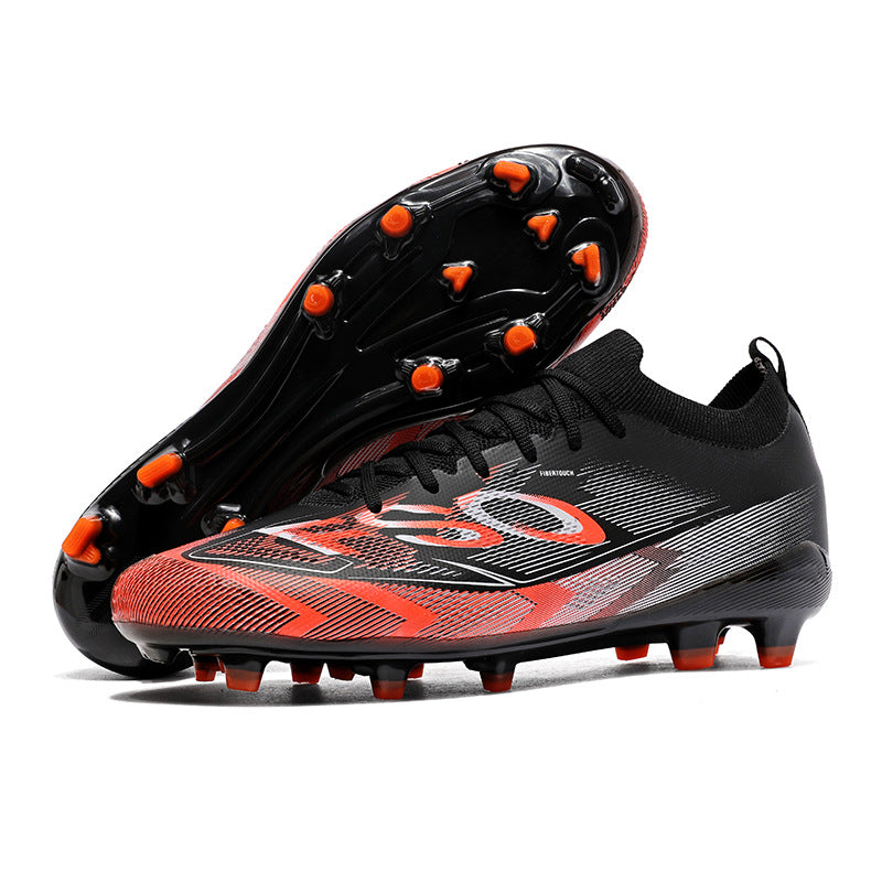 Manufacturer Football Shoes Long Spikes Student Adult Outdoor Turf Training Shoes Professional Competition Sports Shoes Wholesale