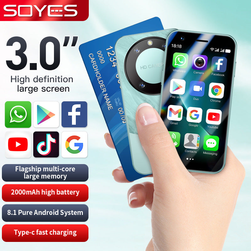 Hot Sale F8 Pro Mini Mobile Phone Dual Sim Quad Core Google Store Android Smart Small Phone(Popular)