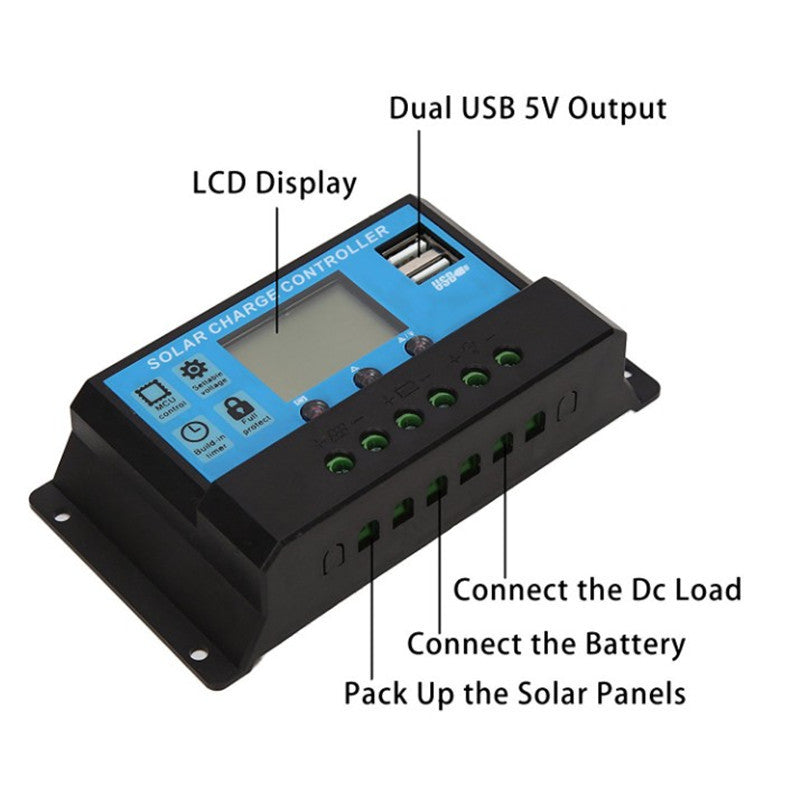 10a Controller Manufacturer Wholesale12V/24V Automatic Switching Battery Charging Solar Street Light Controller