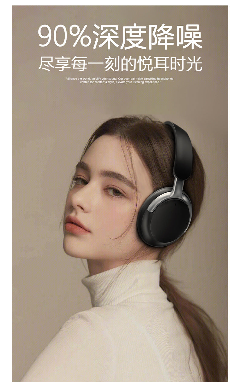 Bluetooth Headphones Ultra-Long Battery Life Over-Ear Headphones Noise Cancelling Long Battery Life Wireless Bluetooth Headphones Dual Feed