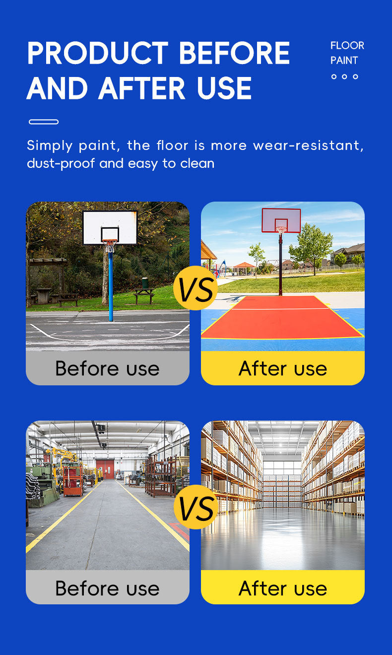 Home Floor Paint Three-in-One Epoxy Floor Paint Cement Floor Water-Based High Solid Wear-Resistant Resin Southeast Asia Environmental Protection