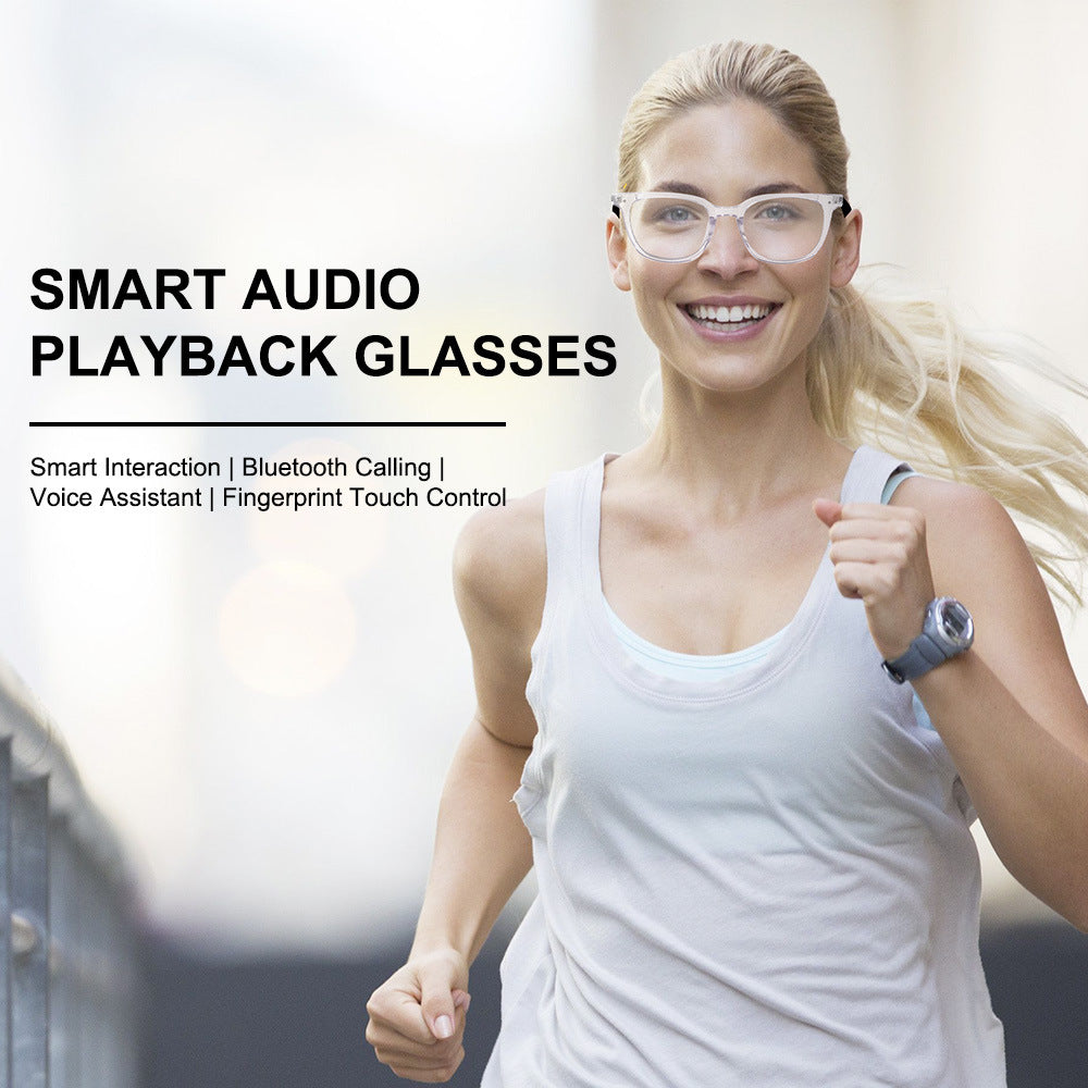Smart Glasses Bluetooth Glasses Sunglasses Polarized Anti-UV Anti-Blue Light Listening to Music and Talking
