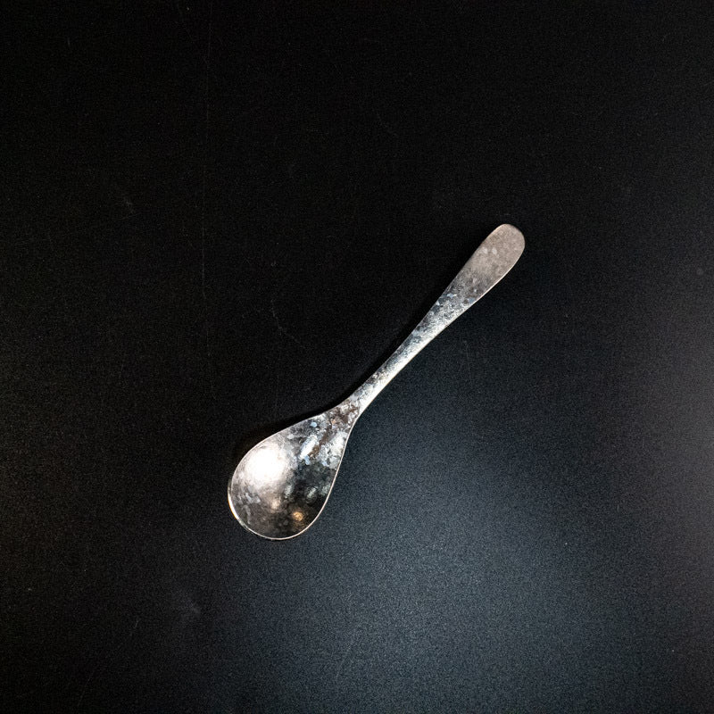 Titanium Spoon Pure Titanium Spoon Crystal Pure Titanium Coffee Spoon Hammered Ice Flower Spoon Household Deepened Tea Spoon Long Handle Seasoning Spoon
