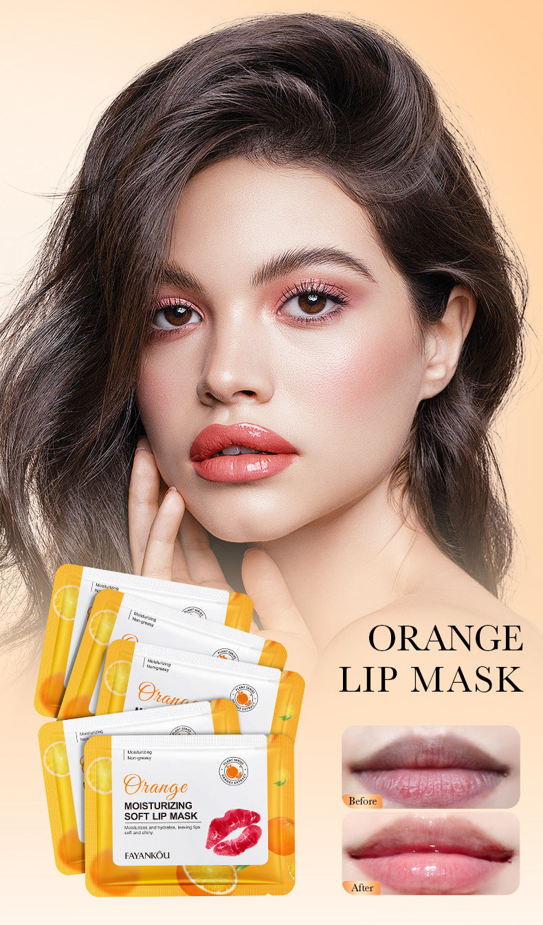 Plant and Fruit Lip Mask Series FAYANKOU Moisturizing Anti-Chap Hydrating Lip Patches Cross-Border Wholesale