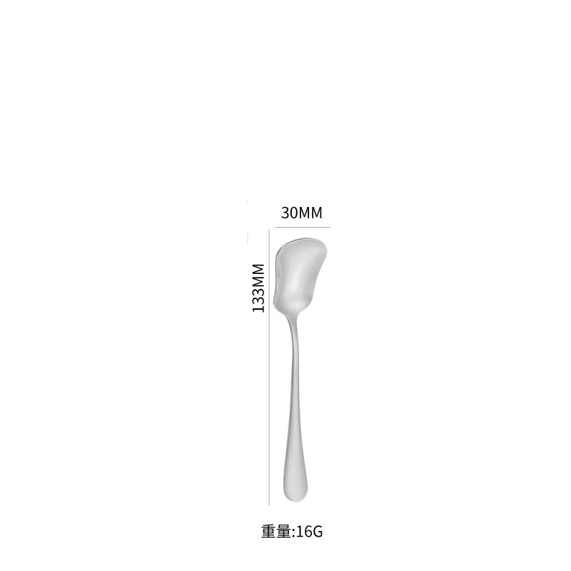 1010Stainless Steel Public Tableware Salad Dessert Spoon Fork Hotel Restaurant Self-service Spoon Fork Set
