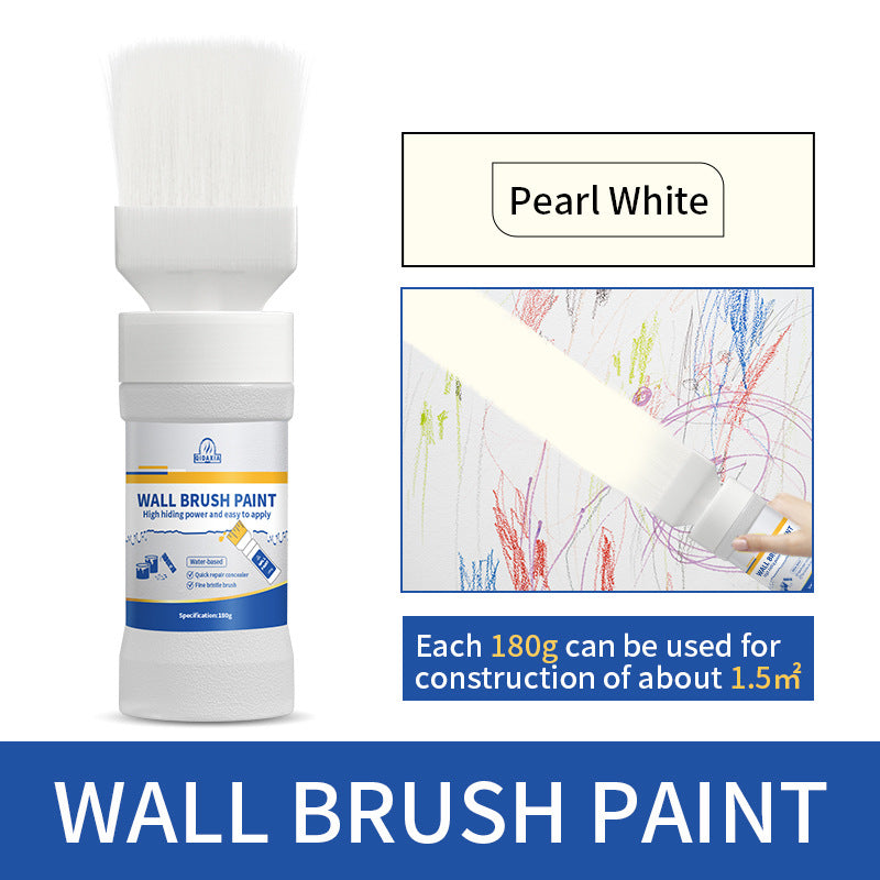 Interior Wall Paint White Wall Brush Paint Water-Based Odorless Latex Paint Wall Renovation Household Paint Wall Repair