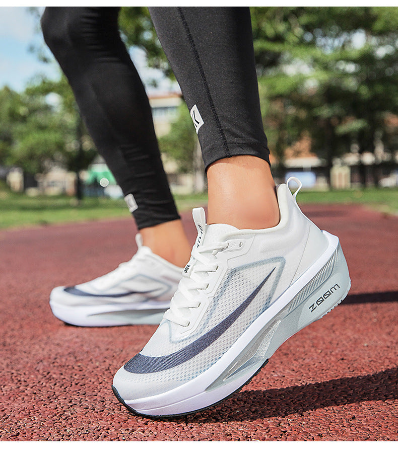 2025Plus Size Sports Shoes Racing Training Carbon Plate Sports Shoes Lightweight Men and Women Autumn Running Shoes