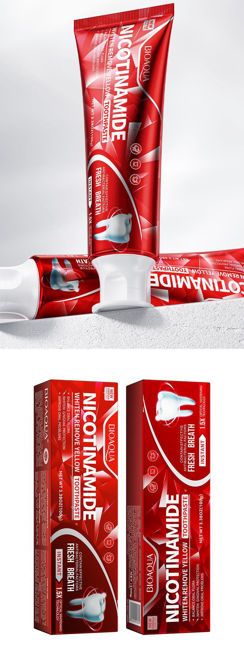 BIOAOUA Baking Soda Gum Care Toothpaste Clean the Mouth and Freshen Breath Genuine Toothpaste Wholesale