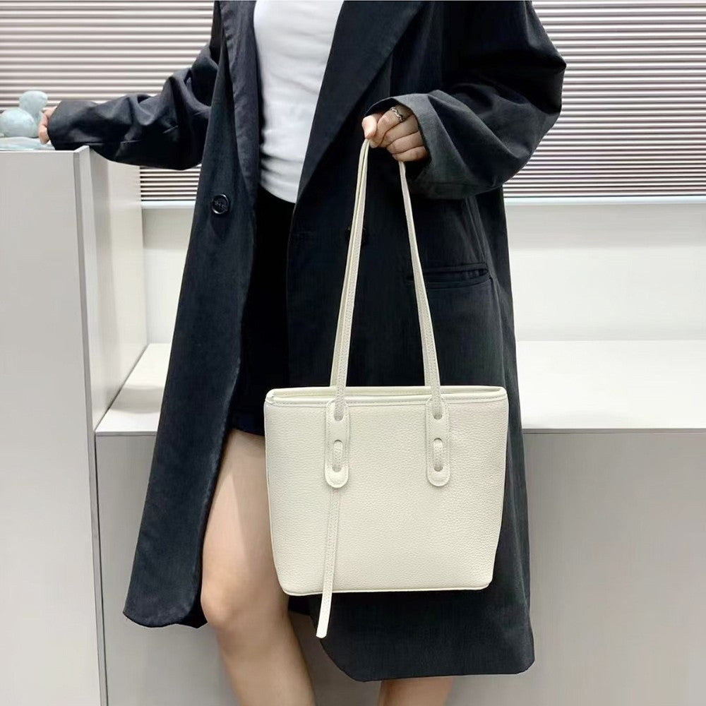 Korean Style Casual Fashion Large Capacity Underarm Tote Bag Niche Lazy Style Commuting Versatile Textured Single Shoulder Women's Bag
