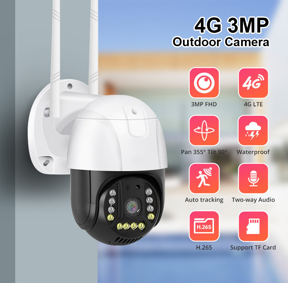 OutdoorV380WiFiCamera4G Outdoor Surveillance Camera wifi Night Vision Camera Outdoor Monitoring