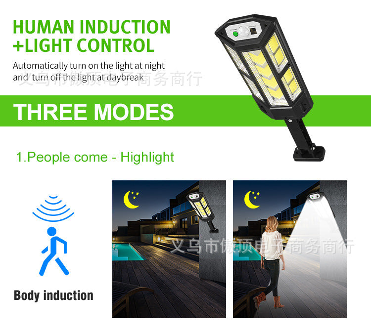 Step into the New Solar Light Outdoor Motion Sensor Light Waterproof Garden Light with Remote Control Garage Light LED Street Lamp