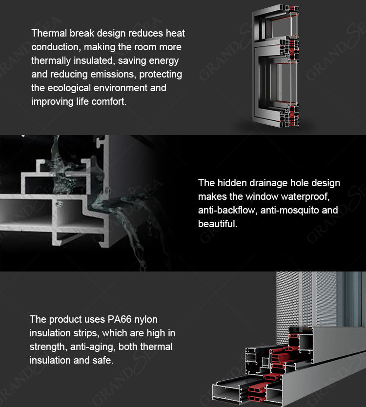 New Products Latest Design Double Glazed Windows Double French Aluminum Window With Grill Design