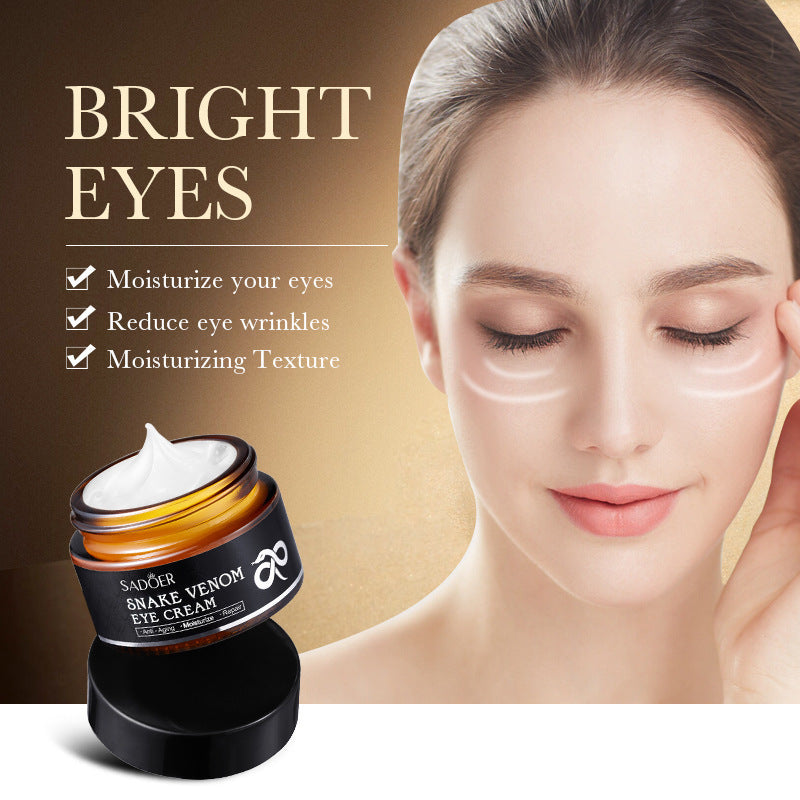 Snake Venom Peptide Eye Cream SADOER Hydrating and Moisturizing Improves Dark Circles, Eye Bags, and Eye Wrinkles  Wholesale