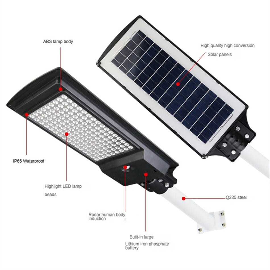 200W 400W Integrated Human Body Sensing Solar Wall Led Street Light