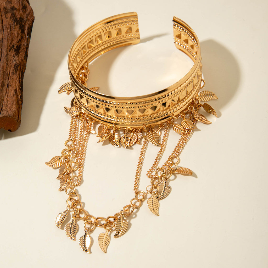 European and American Western Cowboy Style Metal Tassel Armband arm chain Dunhuang Chain Retro Arm Bracelet Wholesale