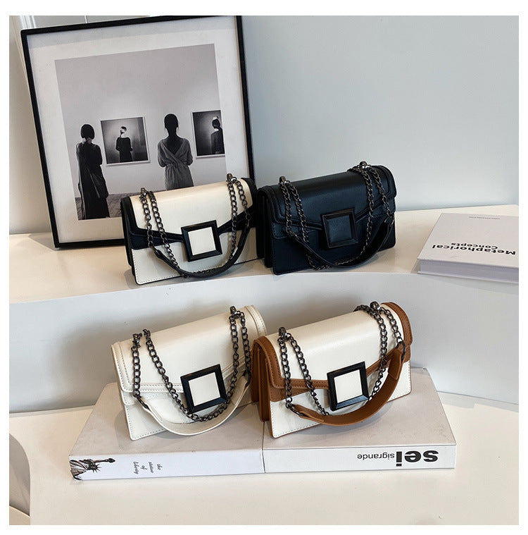 Niche Design Crossbody Bag for Women2024New Trendy Spring Fashion Quilted Chain Bag Textured Single Shoulder Small Square Bag