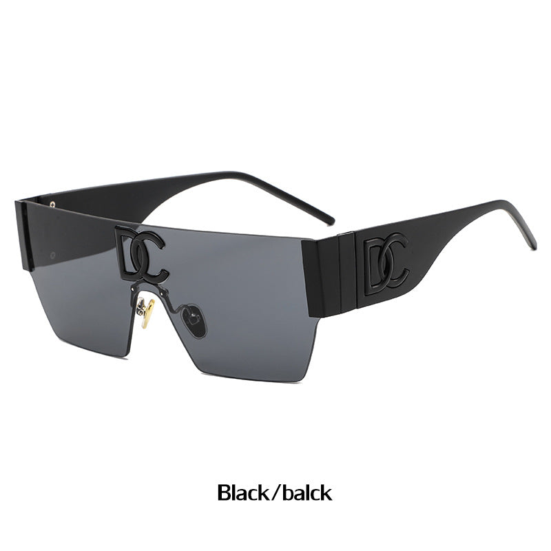 New Outdoor Cycling Sunglasses for Women, High-End Integrated Windproof Frameless Sports Sunglasses
