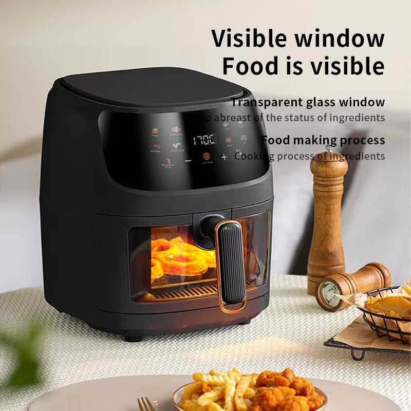8LAir fryer Visual Touch Fryer Large Capacity Intelligent Fully Automatic Electric Fryer French Fries Oven Machine