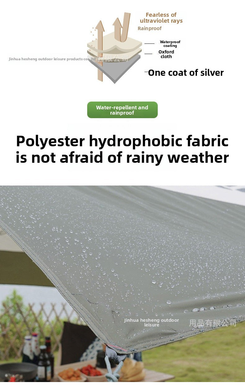 Camping Tarp Wholesale In Stock Camping Tent Outdoor Sunshade Portable Sun Protection Rainproof Tarp Tent