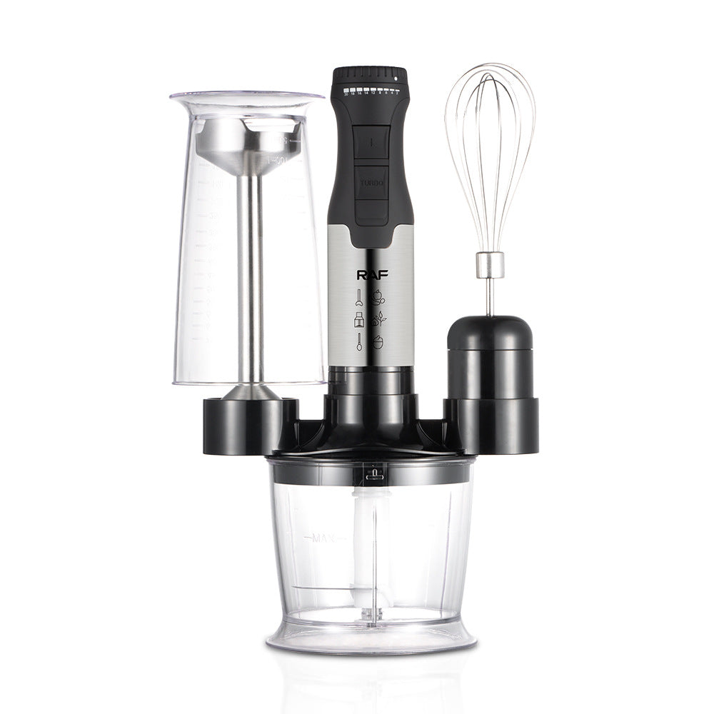 EU Standard Multifunctional Kitchen Handheld Cooking Stick Baby Food Electric Stirring Stick Cooking Machine Juicer 4-in-1